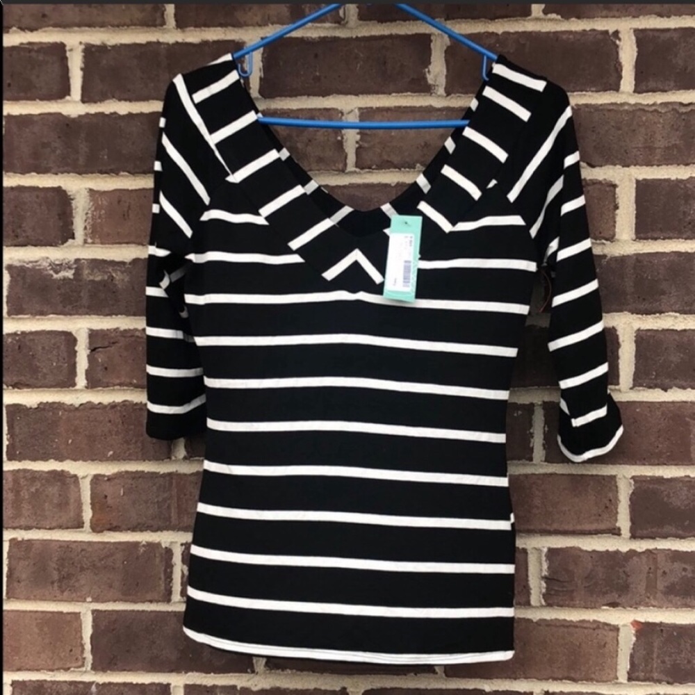 Pixley stitch fix v neck striped top